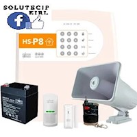 Kit Alarma Residencial Smart De Seguridad Hagroy KIT-HG-HS-P8-220-NES